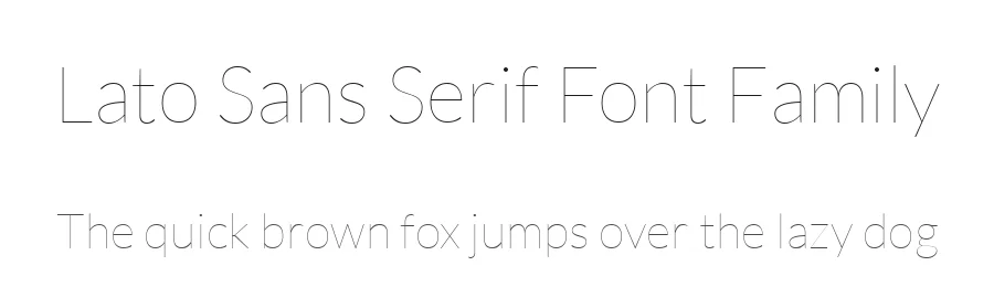 Lato Sans Serif Font Family by Ivan Slavchev β Sans Serif Font