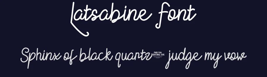 Latsabine Font by majelis art — Script Handwritten Font — thumbnail 2