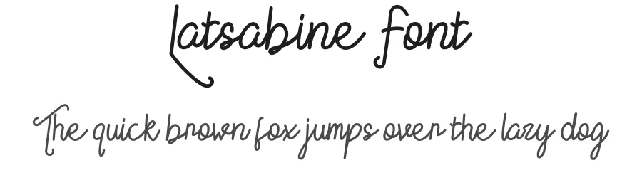 Latsabine Font by majelis art — Script Handwritten Font