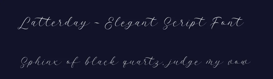 Latterday – Elegant Script Font by Alpaprana — Script Handwritten Font — thumbnail 2