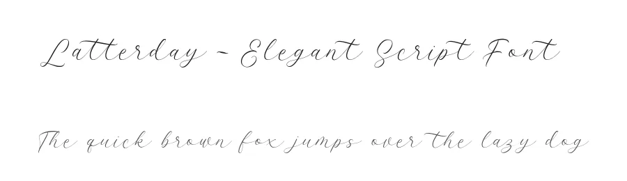 Latterday – Elegant Script Font by Alpaprana — Script Handwritten Font