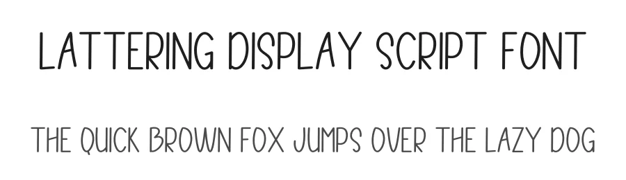 Lattering Display Script Font by freshtypeink — Script Handwritten Font