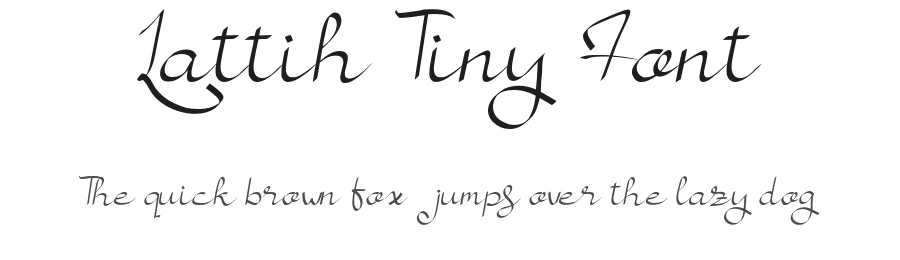 Lattih Tiny Font by Javanicestudio — Script Handwritten Font