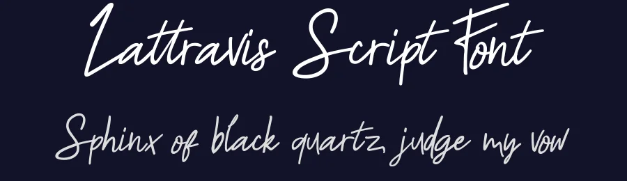 Lattravis Script Font by 178-MC — Script Handwritten Font — thumbnail 2