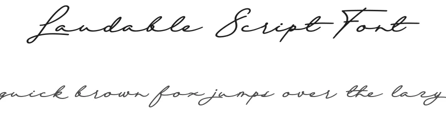 Laudable Script Font by andikastudio — Script Handwritten Font
