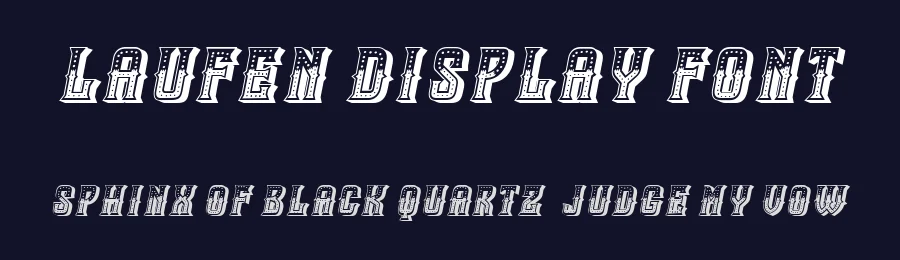 Laufen Display Font by Vladimir Nikolic — Display Font — thumbnail 2
