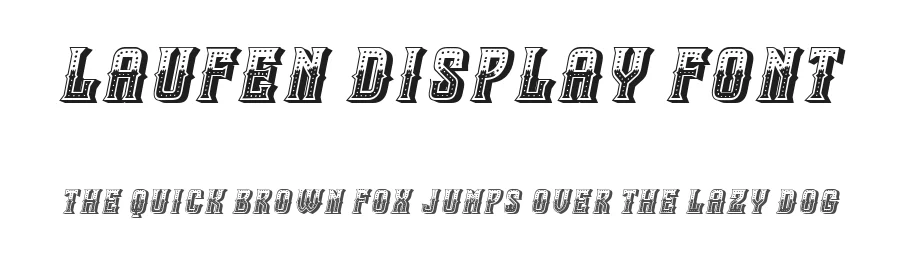 Laufen Display Font by Vladimir Nikolic — Display Font