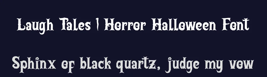 Laugh Tales | Horror Halloween Font by Denustudios — Script Handwritten Font — thumbnail 2