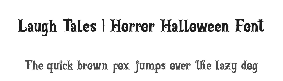 Laugh Tales | Horror Halloween Font by Denustudios — Script Handwritten Font