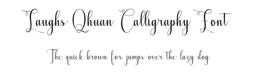 Laughs Qhuan Calligraphy Font by Namara Creative Studio — Script Handwritten Font