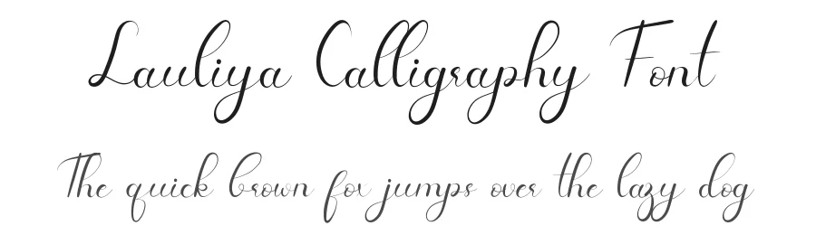 Lauliya Calligraphy Font by edricstudio — Script Handwritten Font