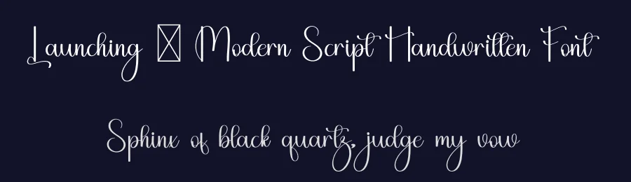 Launching – Modern Script Handwritten Font by freshtypeink — Script Handwritten Font — thumbnail 2