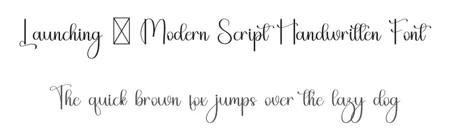 Launching – Modern Script Handwritten Font by freshtypeink — Script Handwritten Font