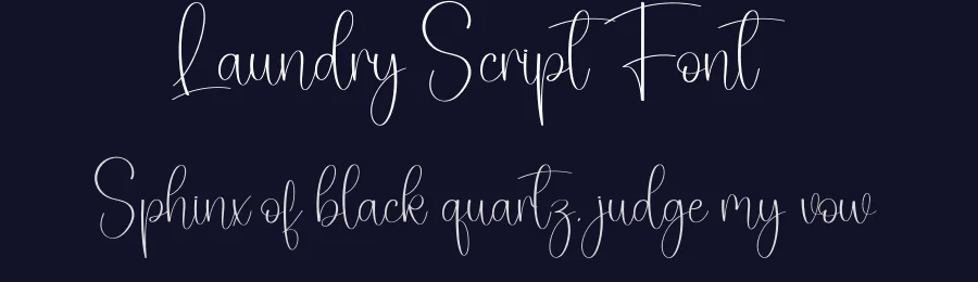 Laundry Script Font by creativeletter — Script Handwritten Font — thumbnail 2