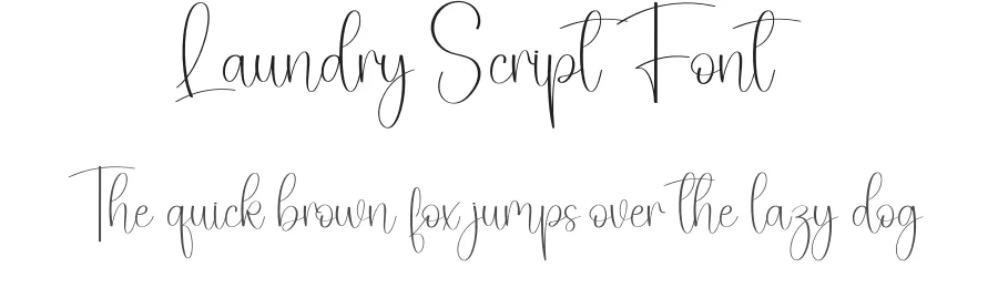 Laundry Script Font by creativeletter — Script Handwritten Font