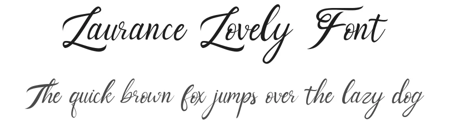 Laurance Lovely Font by yontype β Script Handwritten Font
