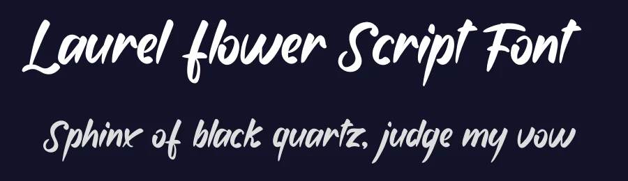 Laurel flower Script Font by andikastudio — Script Handwritten Font — thumbnail 2