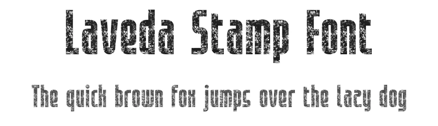 Laveda Stamp Font by craftsupplyco — Sans Serif Font