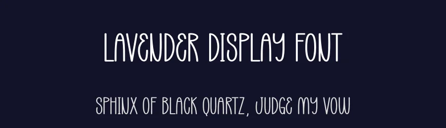 Lavender Display Font by andikastudio — Display Font — thumbnail 2
