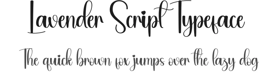 Lavender Script Typeface by andikastudio — Script Handwritten Font