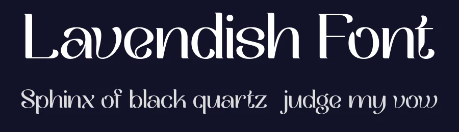 Lavendish Font by Pikgura — Display Font — thumbnail 2