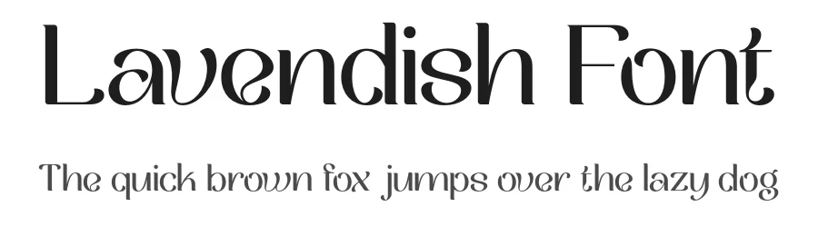 Lavendish Font by Pikgura — Display Font