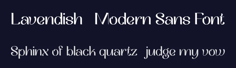 Lavendish – Modern Sans Font by Pikgura Type — Display Font — thumbnail 2