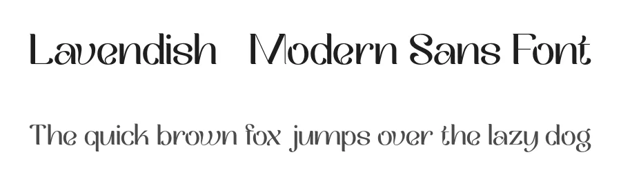 Lavendish – Modern Sans Font by Pikgura Type — Display Font
