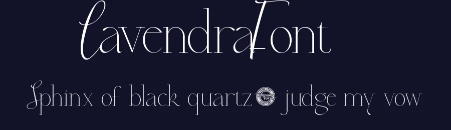 Lavendra Font by CalligraphyFonts.net — Display Font — thumbnail 2