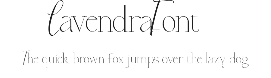 Lavendra Font by CalligraphyFonts.net — Display Font