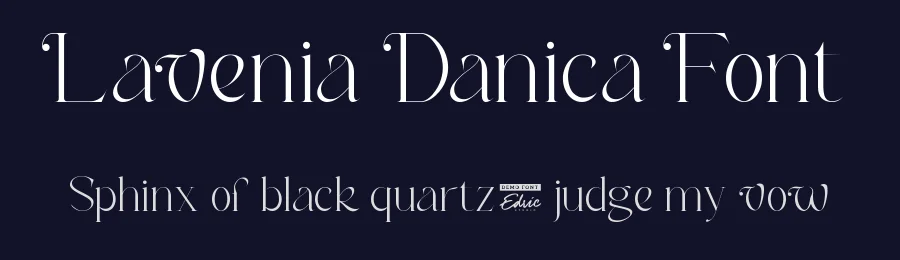 Lavenia Danica Font by edricstudio — Display Font — thumbnail 2