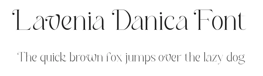 Lavenia Danica Font by edricstudio — Display Font