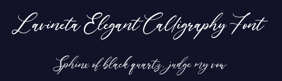Lavineta Elegant Calligraphy Font by balpirick — Script Handwritten Font — thumbnail 2