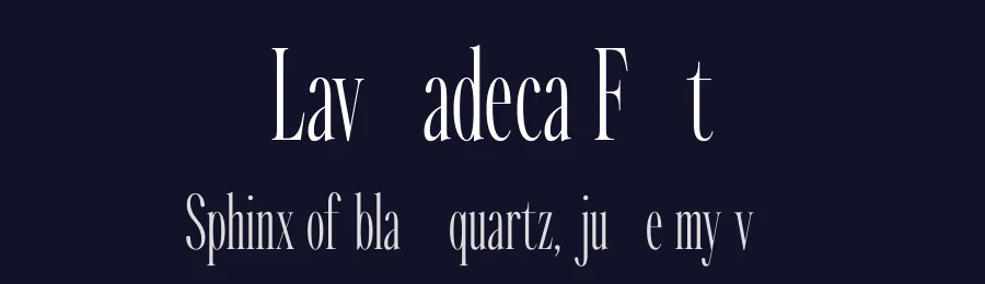 Lavonadeca Font by Second Son Radiance — Serif Font — thumbnail 2