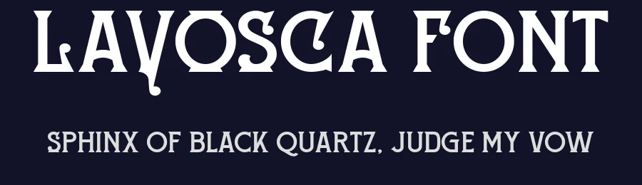 LAVOSCA Font by OWL KING — Display Font — thumbnail 2