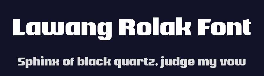 Lawang Rolak Font by Twicolabs Fontdation — Display Font — thumbnail 2