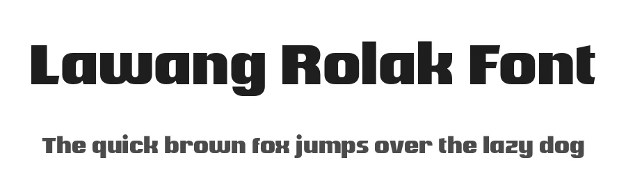 Lawang Rolak Font by Twicolabs Fontdation — Display Font