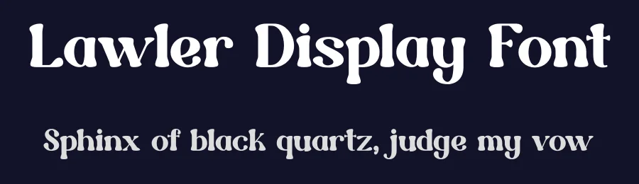 Lawler Display Font by IDEBARENG — Display Font — thumbnail 2