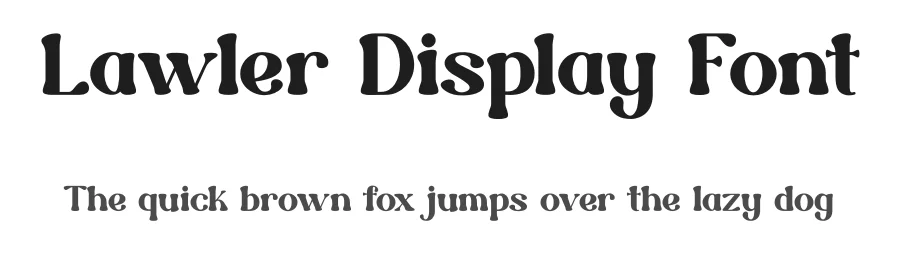 Lawler Display Font by IDEBARENG — Display Font