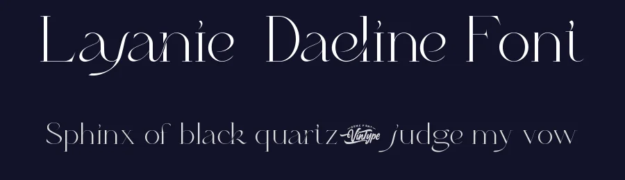 Layanie Daeline Font by VinType — Display Font — thumbnail 2