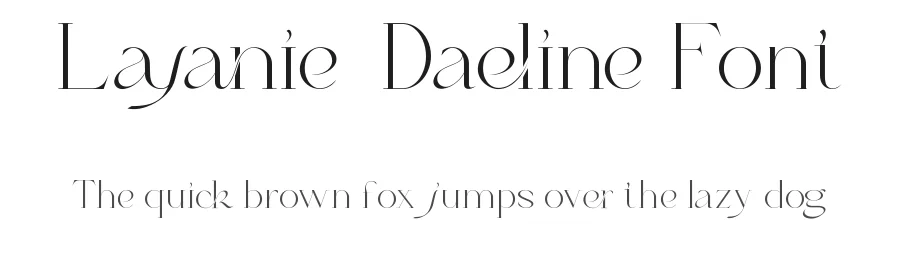 Layanie Daeline Font by VinType — Display Font