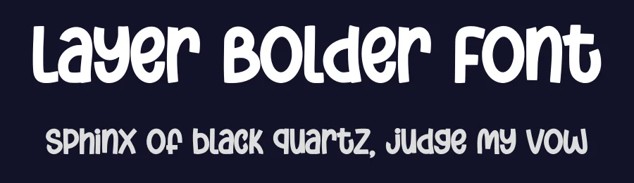 Layer Bolder Font by Siapgraph — Display Font — thumbnail 2
