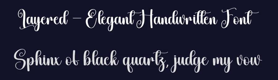 Layered – Elegant Handwritten Font by creativeletter — Script Handwritten Font — thumbnail 2