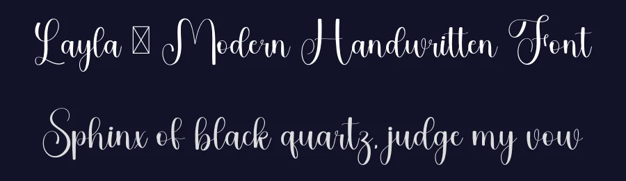 Layla – Modern Handwritten Font by freshtypeink — Script Handwritten Font — thumbnail 2