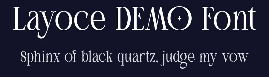 Layoce DEMO Font by Say Studio — Display Font — thumbnail 2