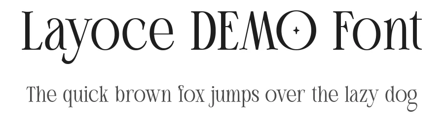 Layoce DEMO Font by Say Studio — Display Font