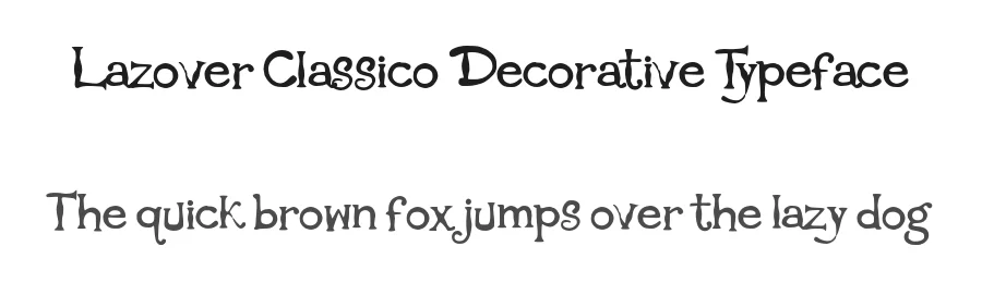 Lazover Classico Decorative Typeface by Mei Suseno — Decorative Font