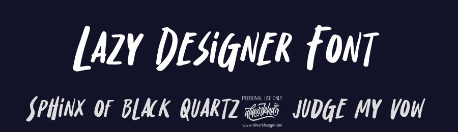 Lazy Designer Font by Almarkha Type — Display Font — thumbnail 2