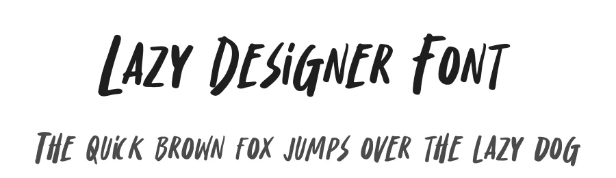 Lazy Designer Font by Almarkha Type — Display Font