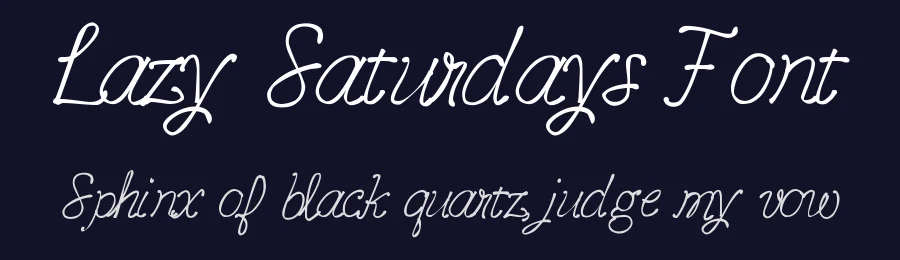 Lazy Saturdays Font by Monkey Roodles Fonts — Script Handwritten Font — thumbnail 2